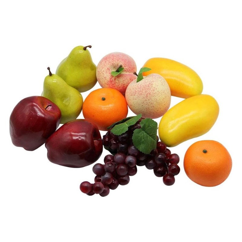 Artificial Fruit Set For Decorative 12 Piece Collection
