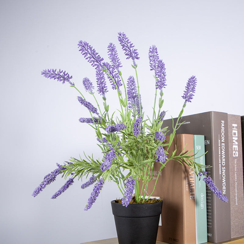 Artificial Lavender Potted Plant For Home Accents