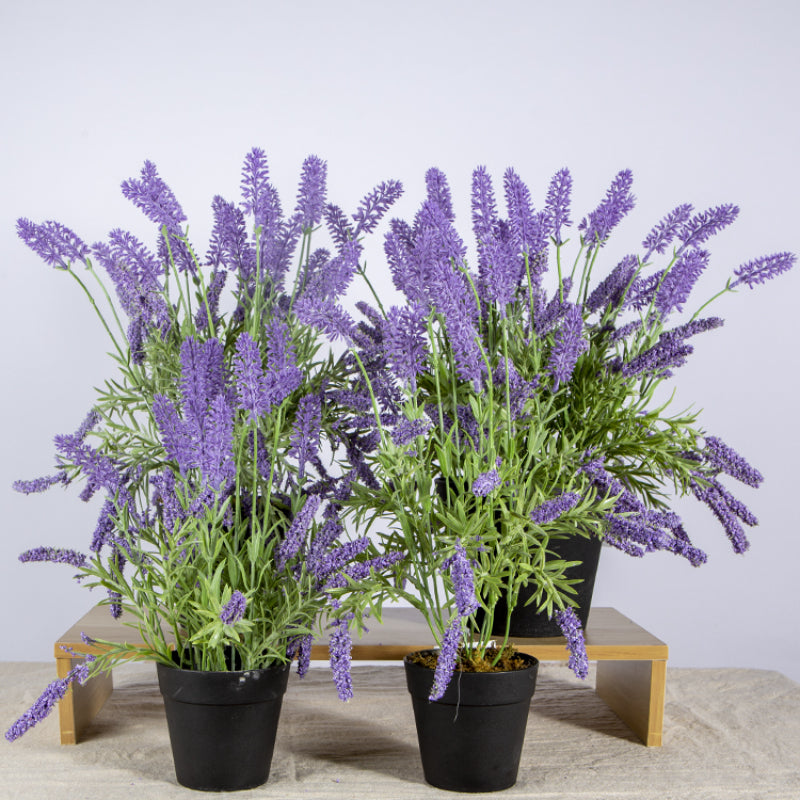 Artificial Lavender Potted Plant For Home Accents