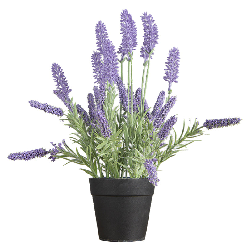Artificial Lavender Potted Plant For Home Accents