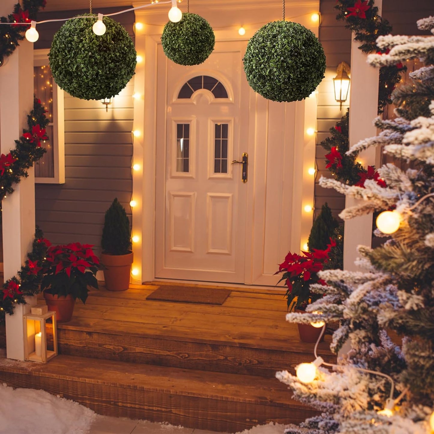 Artificial LED Plant Topiary Ball Decor