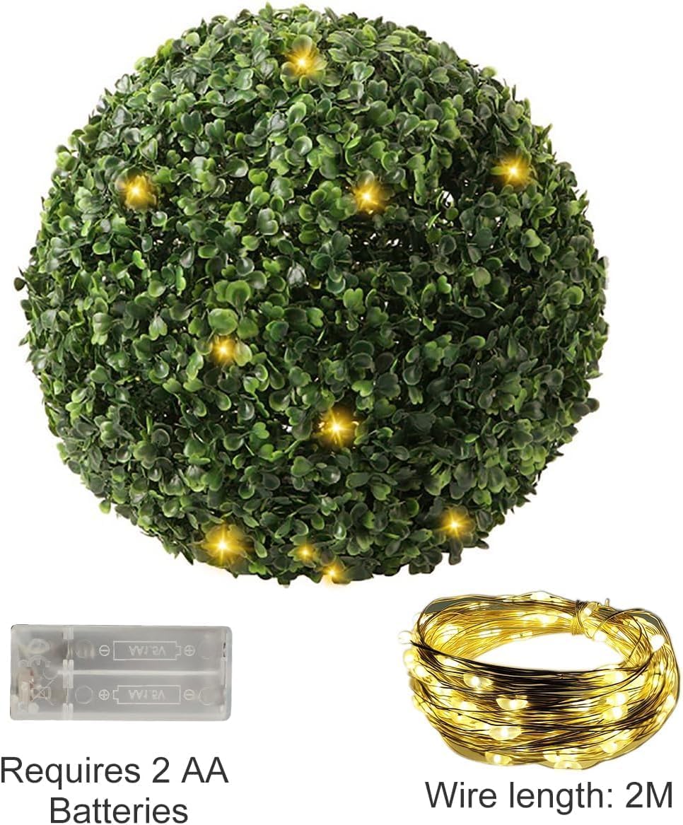 Artificial LED Plant Topiary Ball Decor