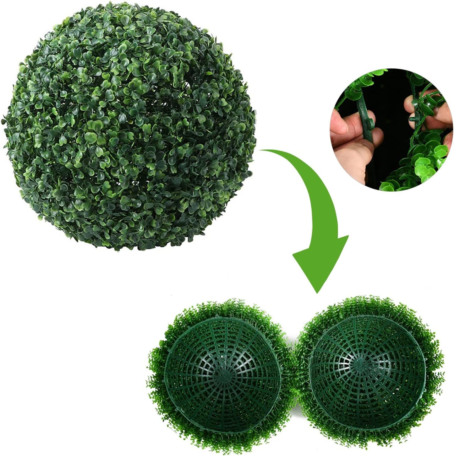 Artificial LED Plant Topiary Ball Decor