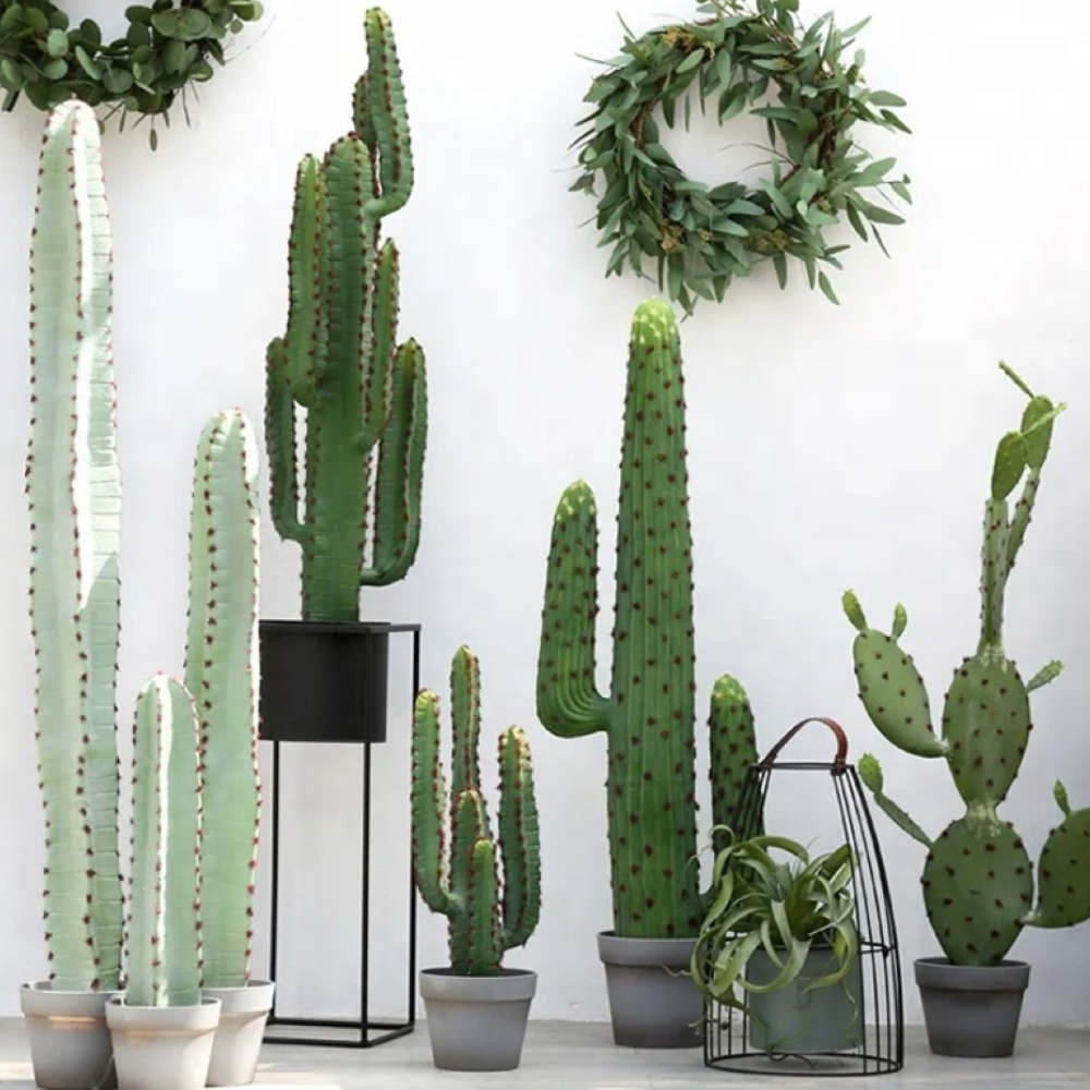 Artificial Cactus Plants Pots