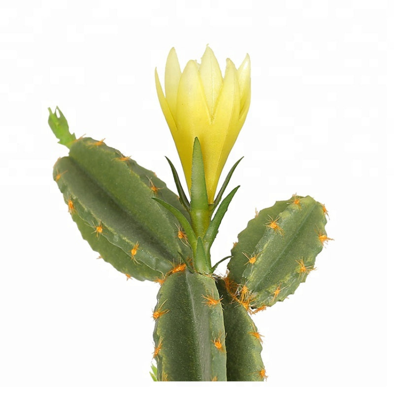 Artificial Cactus With Bloom