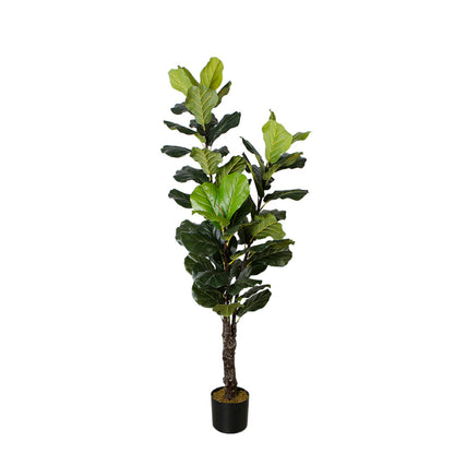 Artificial Ficus Leaf Potted Plant