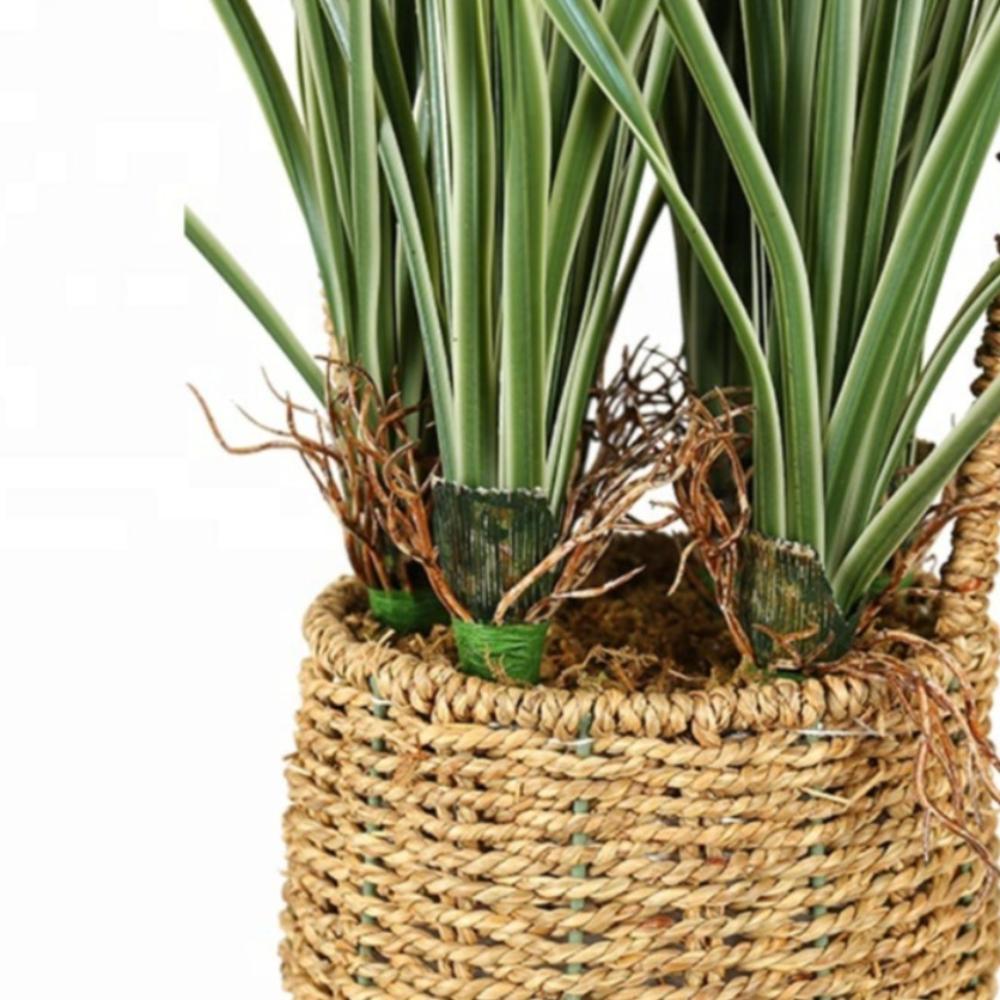 Artificial Onion Grass With Basket