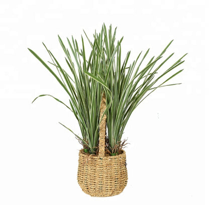 Artificial Onion Grass With Basket