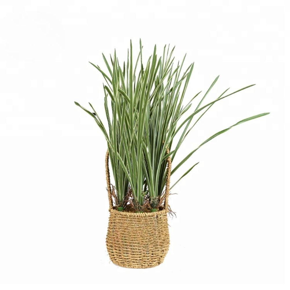 Artificial Onion Grass With Basket