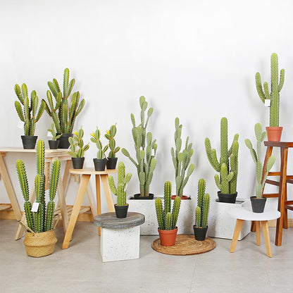 Artificial Potted Cactus Desert Decor