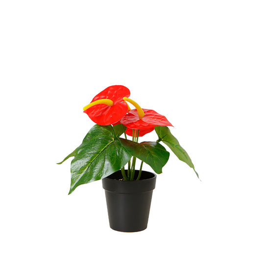 Artificial Red Anthurium Plant