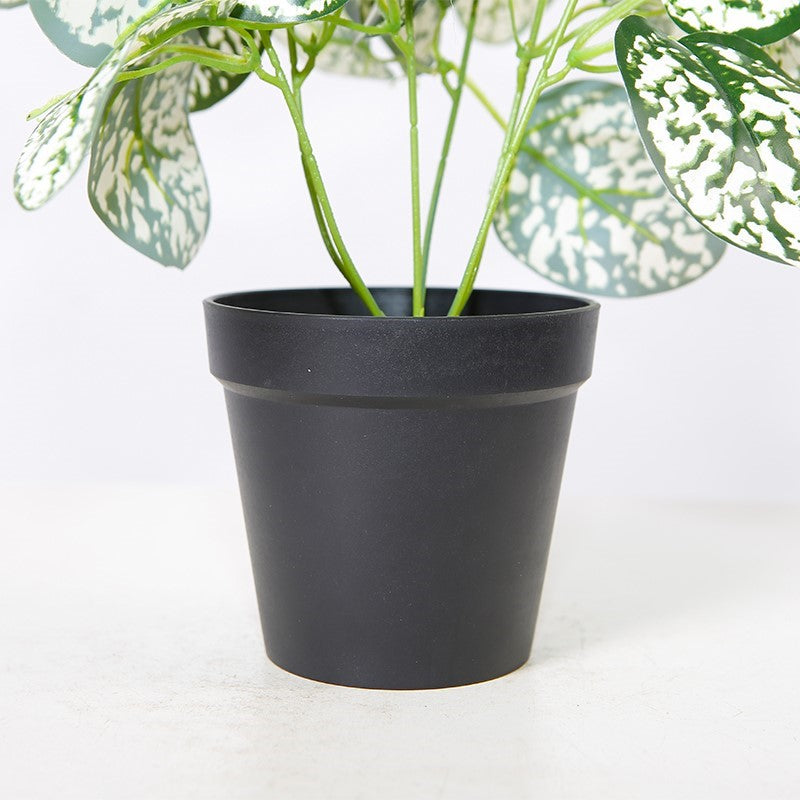 Artificial Speckled Leaf Plant Tree In Pot