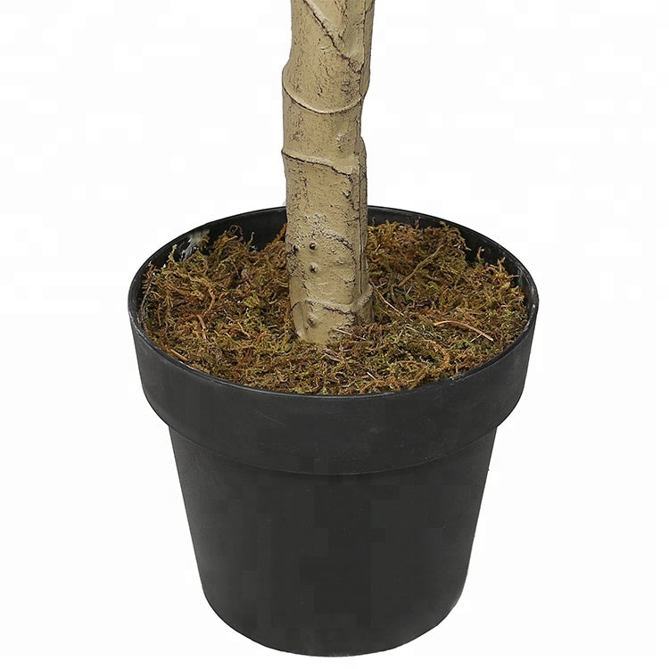 Artisanal Faux Money Tree For Interior Decor