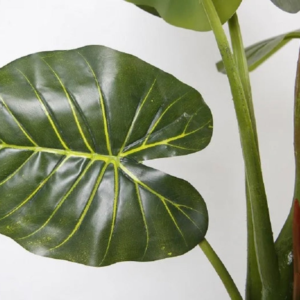 Broad Leaves Artificial Alocasia Plant