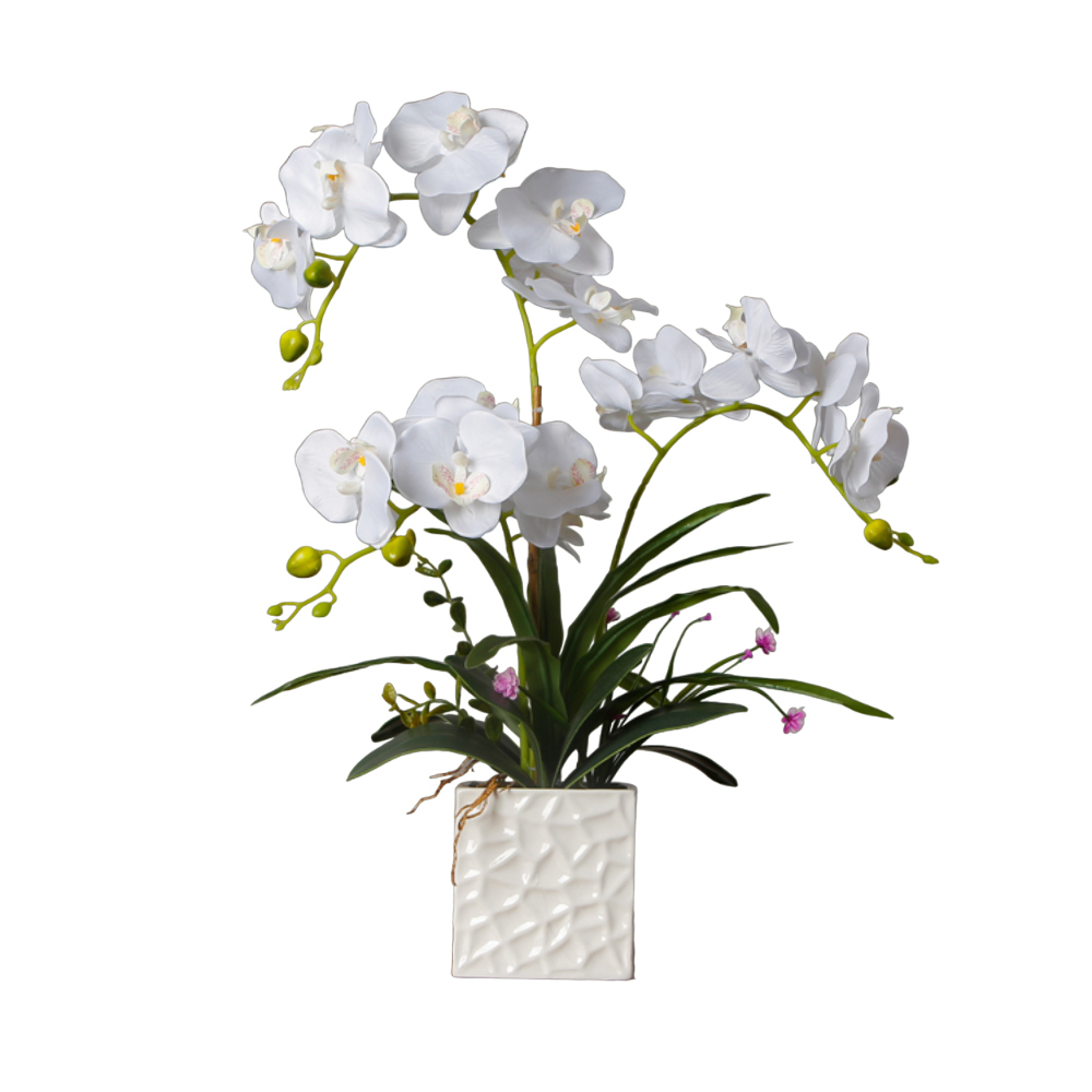 Elegant Faux Orchid Plant