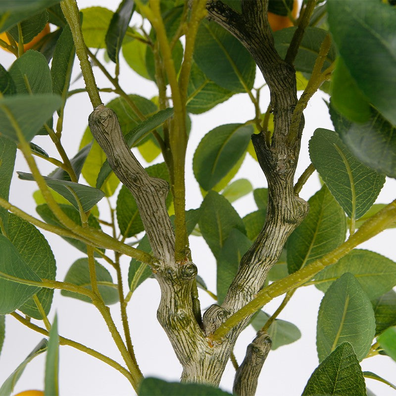 Faux Lemon Topiary Tree In Decorative Container