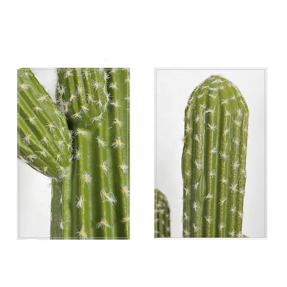 Faux Potted Cactus Decor