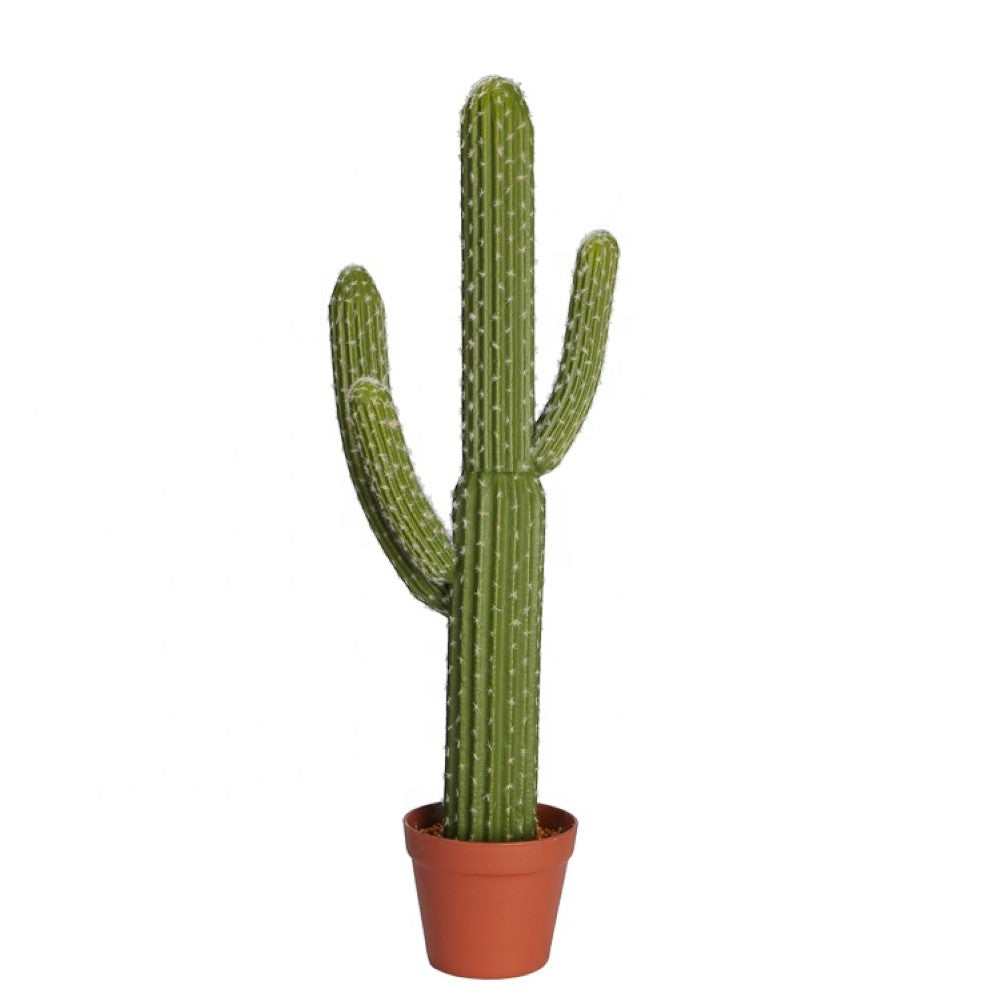 Faux Potted Cactus Decor