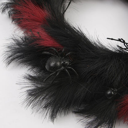 Halloween Feather Wreath