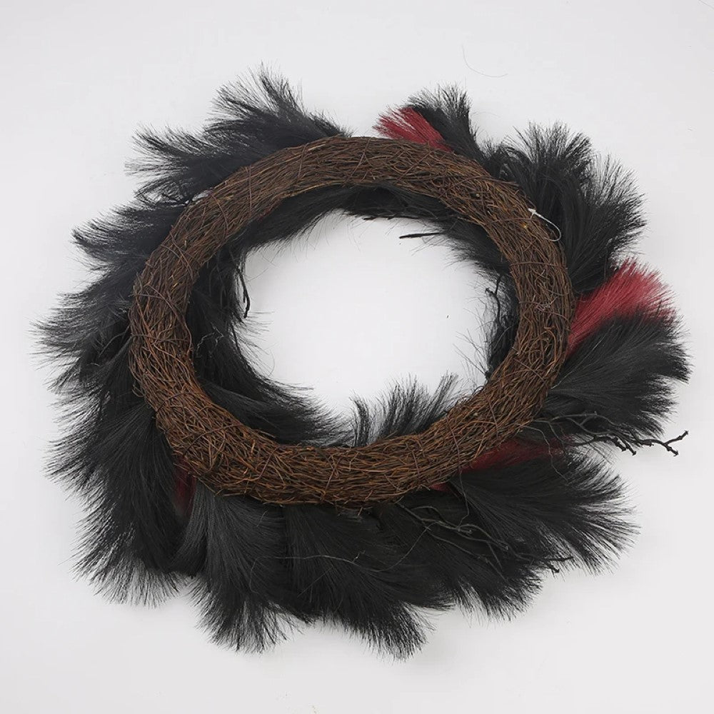 Halloween Feather Wreath