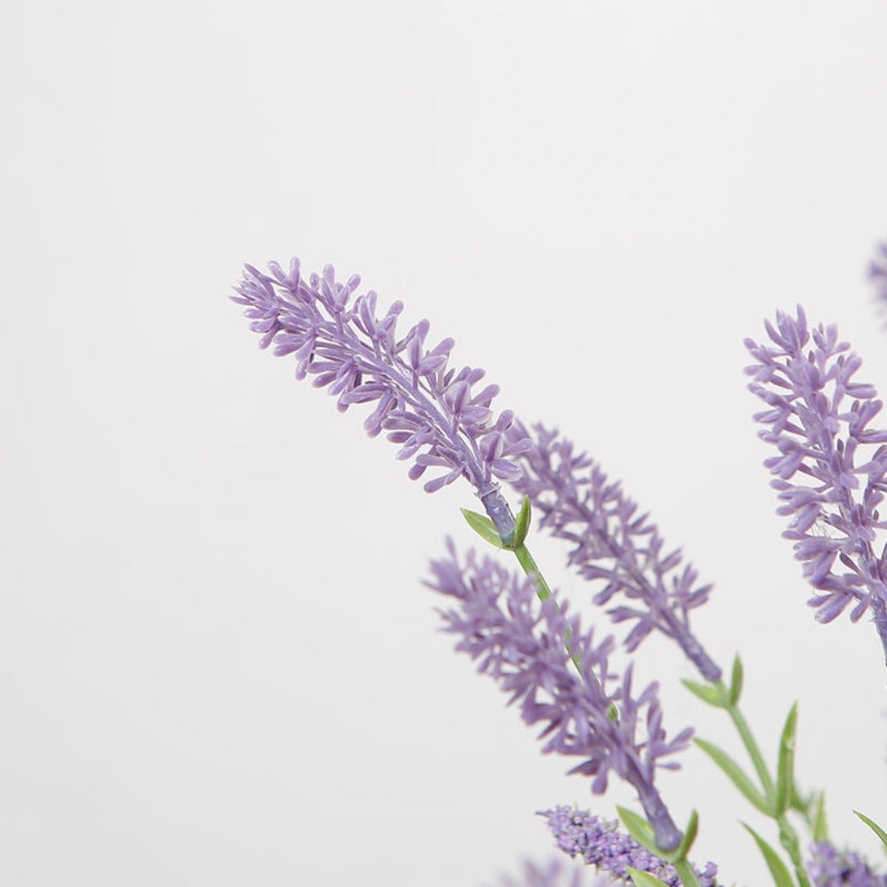 Artificial Lavender With Cement Pot