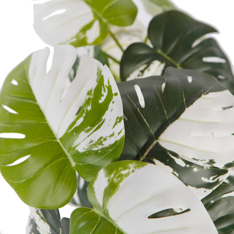 Variegated Artificial Monstera Indoor Decor Plant