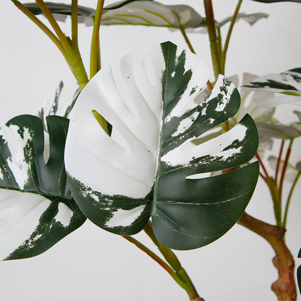 Variegated Artificial Monstera Tree