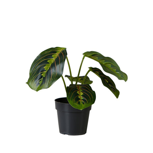 Decorative Faux Potted Leaf Plant