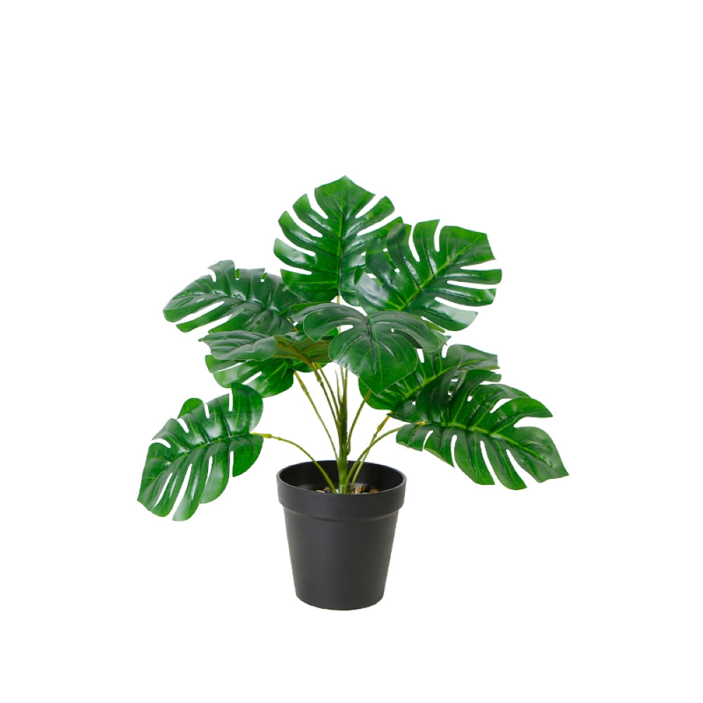 Mini Monstera Artificial Pot Bonsai Tree