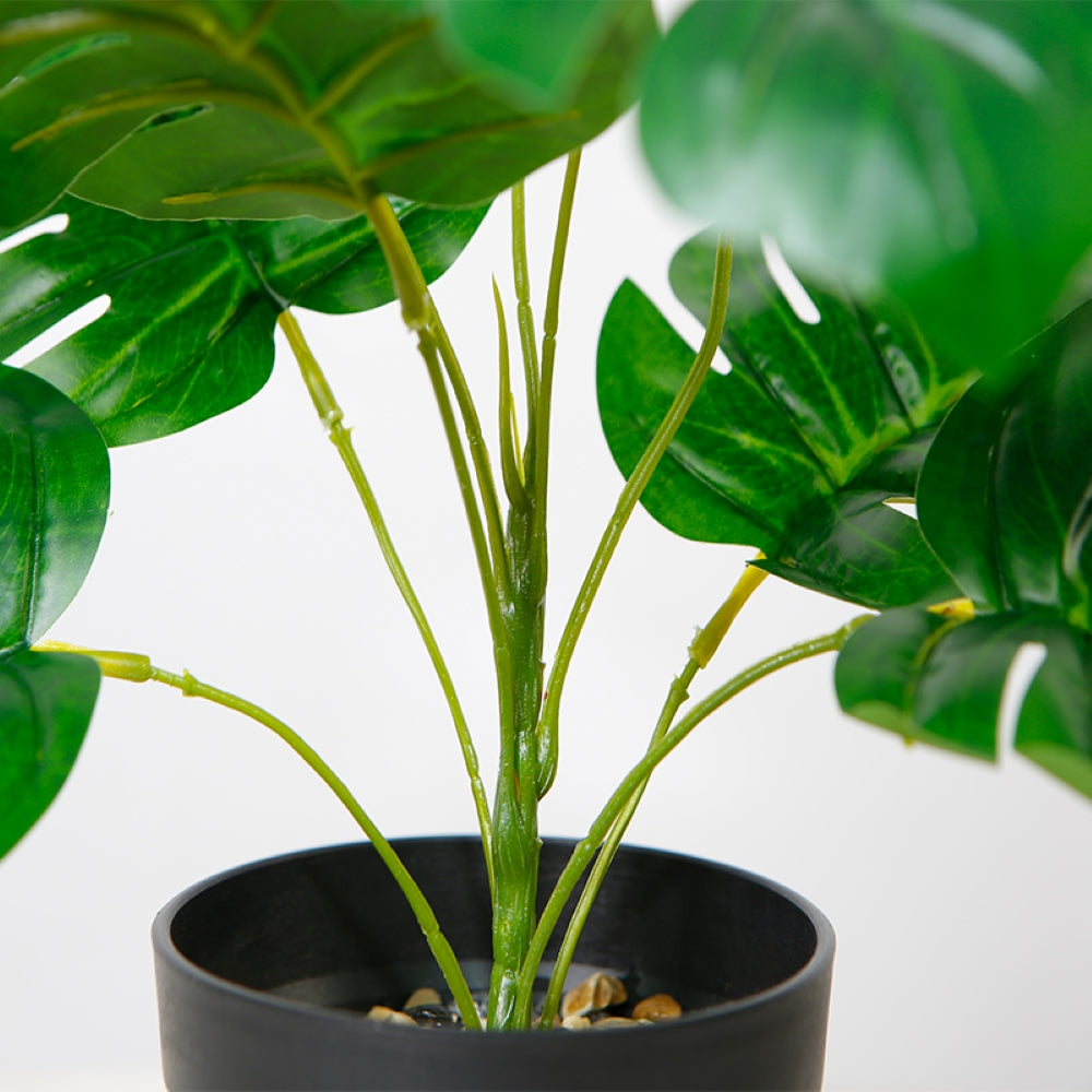 Mini Monstera Artificial Pot Bonsai Tree