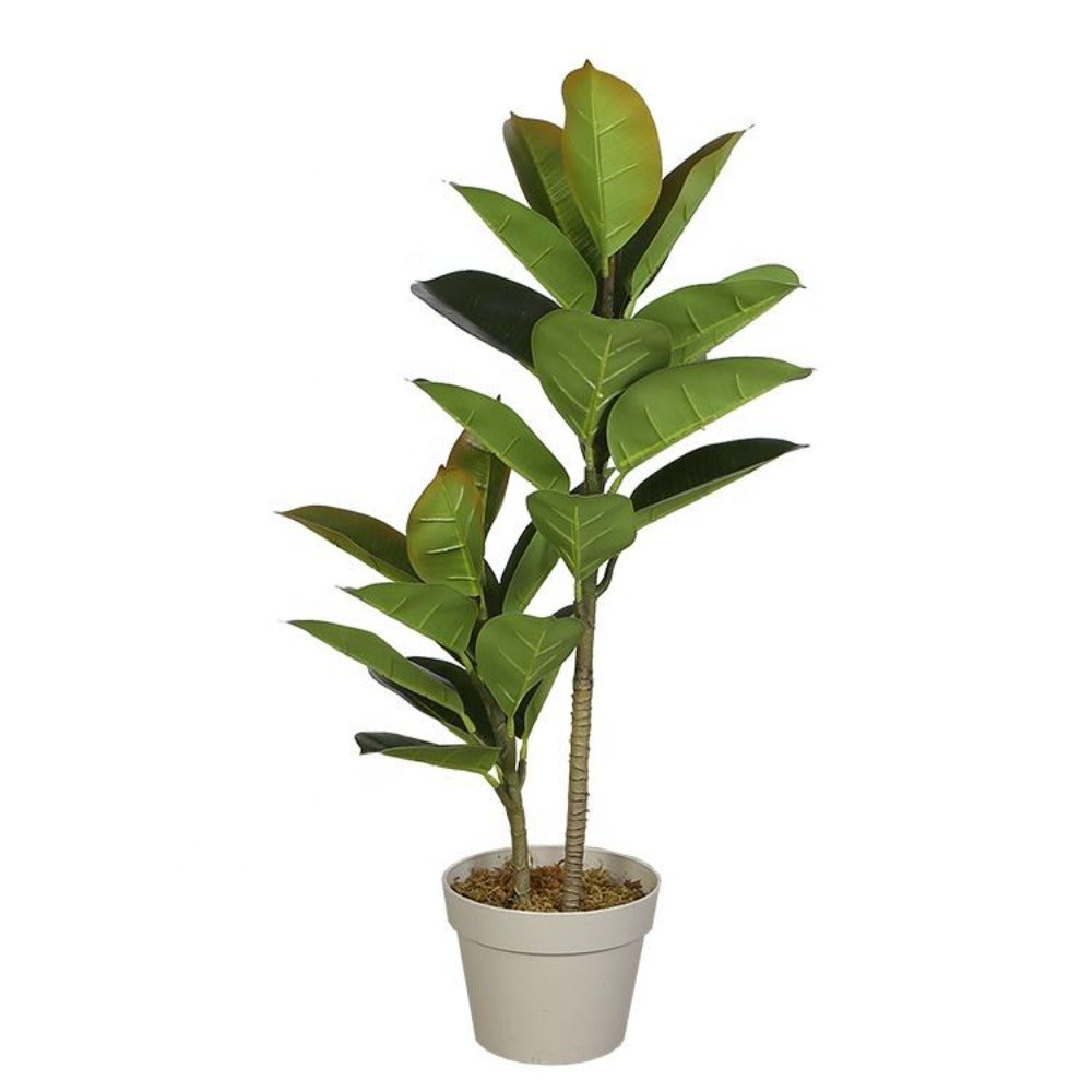 Realistic Artificial Rubber Plant